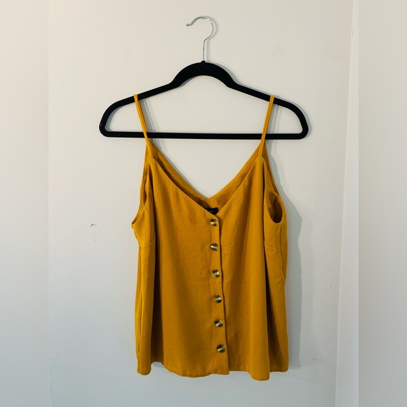 New Look | Mustard Button-Down Top - Picture 1 of 3